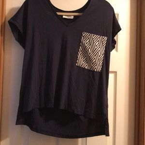 Zara Navy Pockrt T-shirt